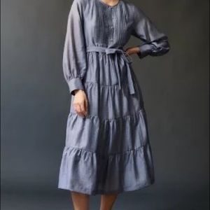 Mare Mare Anthropologie Agosta Tiered Dress Sz L